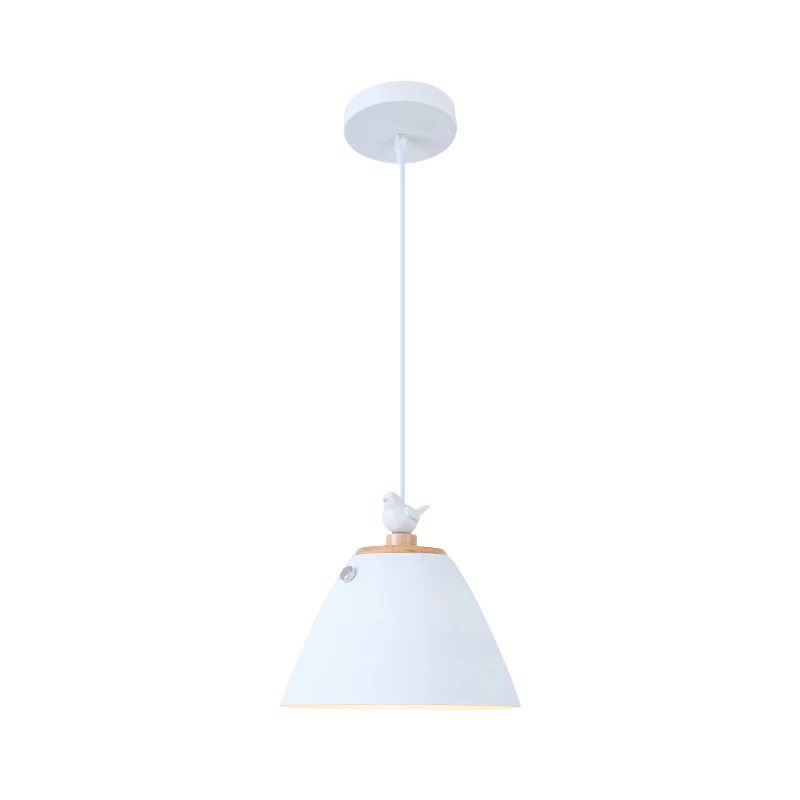 Taps toelopende hangverlichting Hedendaags Metaal 1 Lichtgrijs/wit/geel hangende plafondlamp Clearhalo