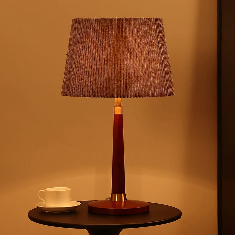Taps toelopende nachtkastjelamp met trommel, eigentijdse stof, 1 lamp, leesboeklicht grijs Clearhalo
