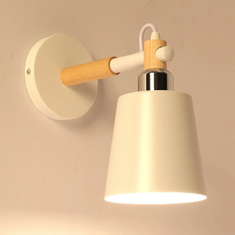 Taps toelopende schaduw metalen wandlamp Simplistisch 1-kops wandverlichtingsarmatuur voor slaapkamer Clearhalo