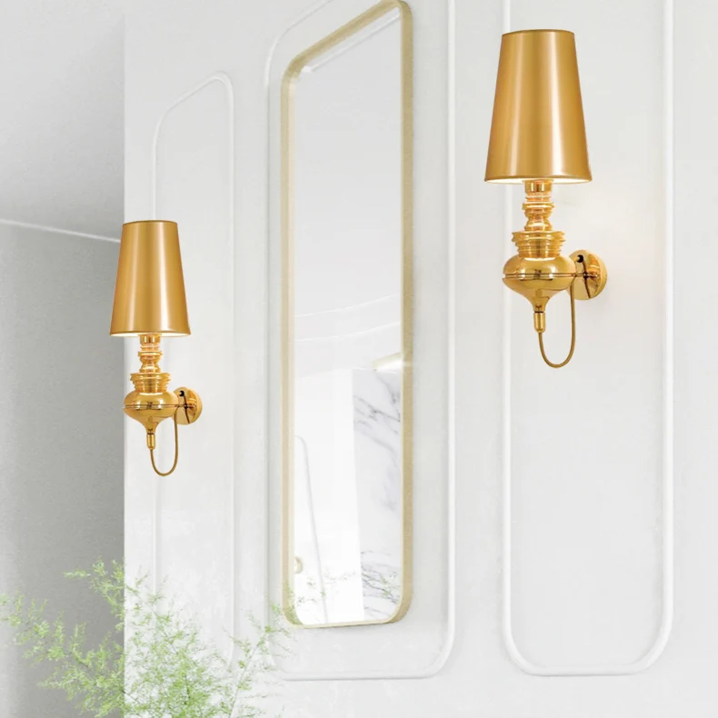 Taps toelopende wandkandelaar Verlichting Hedendaags Stof Wit/Zwart/Zilver LED Schanslicht, 6"/8"/10" Dia Clearhalo