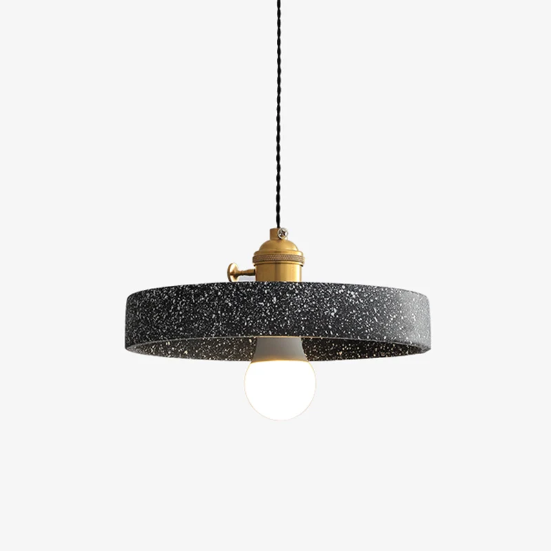 Terrazzo geometrische hanglamp Minimalistische 1-lichts hanglamp voor eetkamer Clearhalo