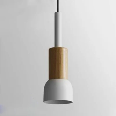 Ton/koepel/kegel metalen ophanging hanglamp modernisme 1-lichts wit/geel/groen hangend plafondlicht Clearhalo