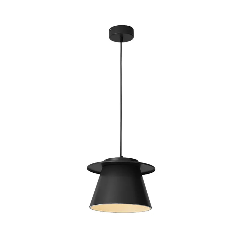 Tonvorm hanglamp modernistisch metaal 1 licht zwart/bruin/blauw hangende plafondlamp voor restaurant Clearhalo