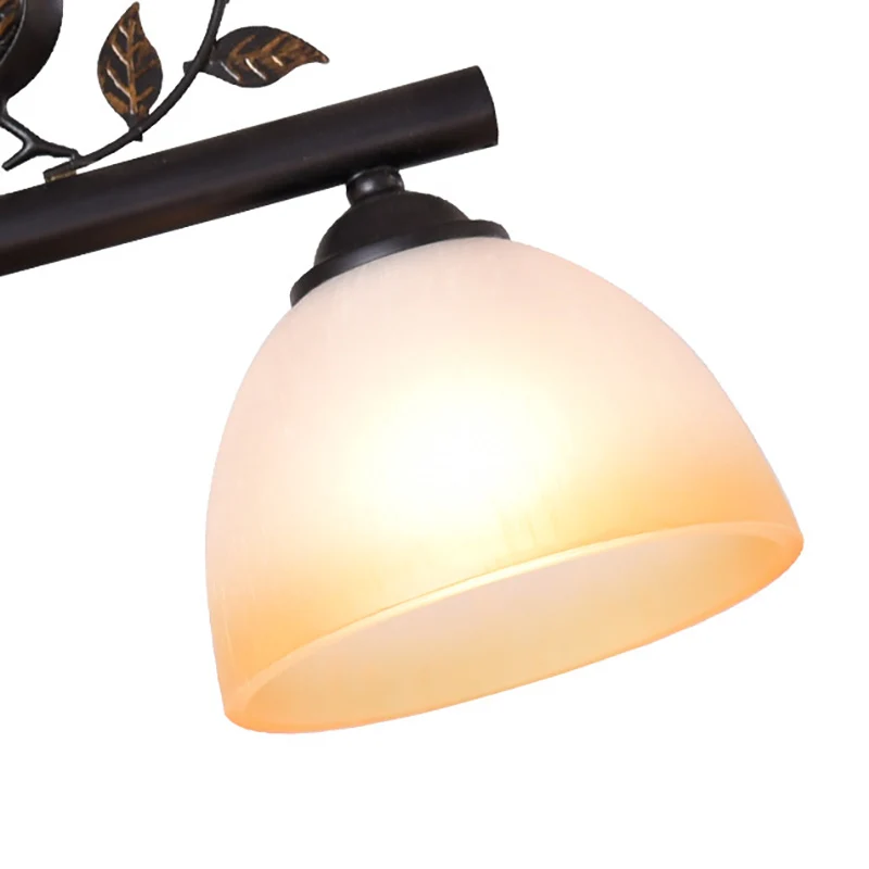 Tonvormige eetkamer eilandlamp Traditioneel wit glas 3 lampen Zwarte hanglamp met vogels Clearhalo
