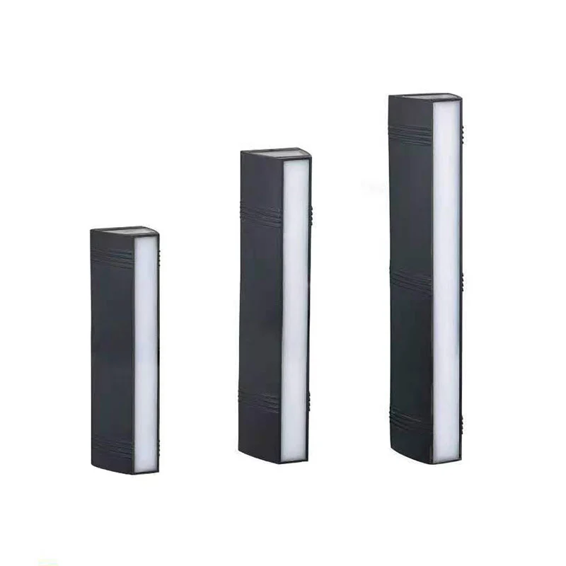 Trapeziumvormige wandkandelaar Licht minimalistische metalen binnenplaats LED-wandmontageverlichting zwart Clearhalo