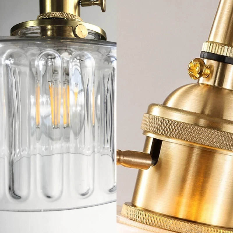 Trommelvormige hanglamp 1 kop Moderne stijlvolle gecanneleerde glazen hanglamp voor galerij Clearhalo