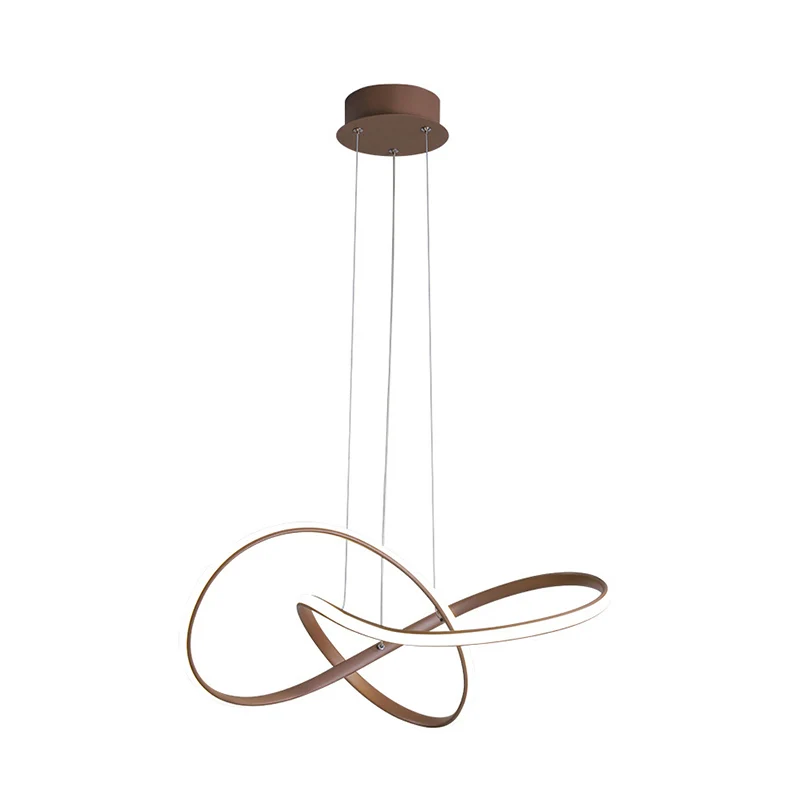 Twist Kroonluchter Hanglamp Minimalistisch Metaal Eetkamer Hanglamp Clearhalo