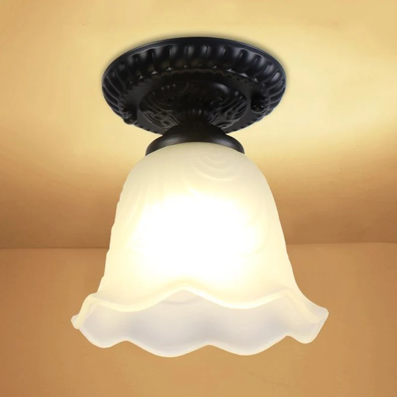 Verlichtingsarmaturen met één lamp Plafond Industriële kegel Helder glas Semi-inbouwverlichting zilver/messing/roest Clear...