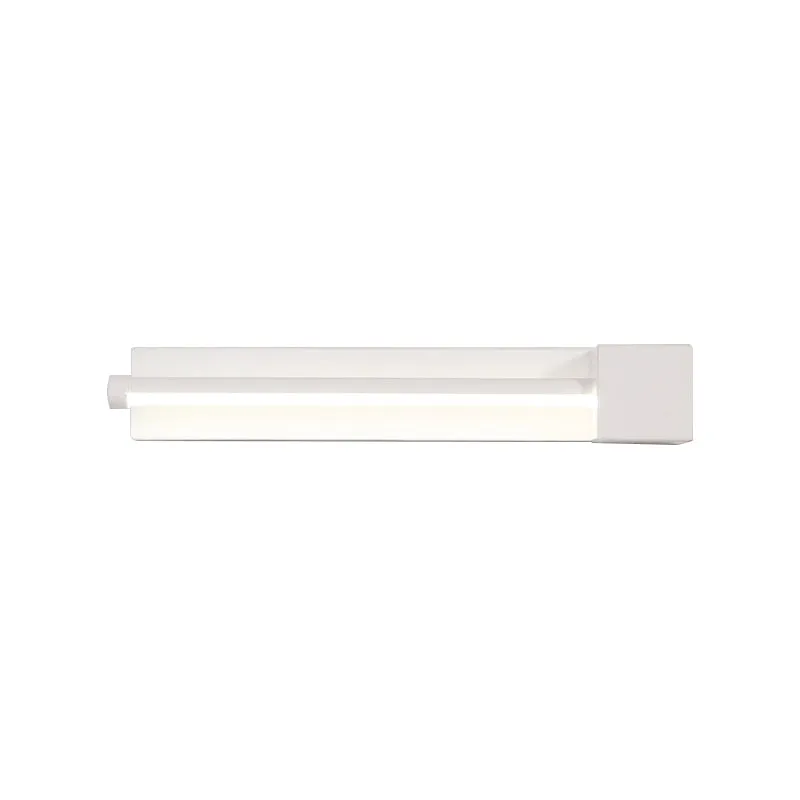 Verstelbare acryl schaduwrijke lineaire wandkandelaar Eenvoud LED zwart/wit wandgemonteerd lichtarmatuur, warm/wit licht C...