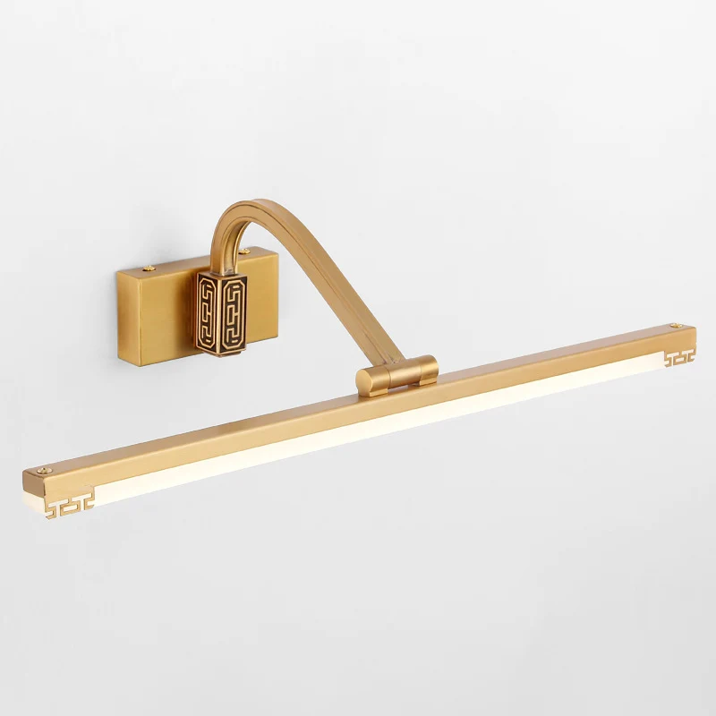 Verstelbare lineaire LED-ijdelheidslamp Traditionele acryl wandkandelaarverlichting voor badkamer Clearhalo