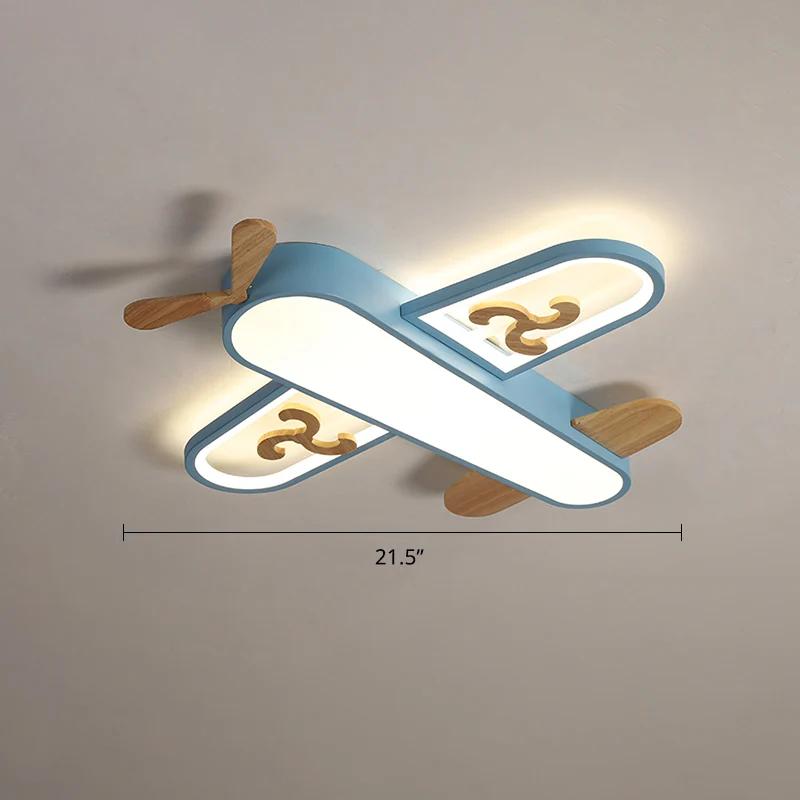 Vliegtuigvormige kinderkamer inbouw acryl cartoon opbouw led-plafondlamp Clearhalo