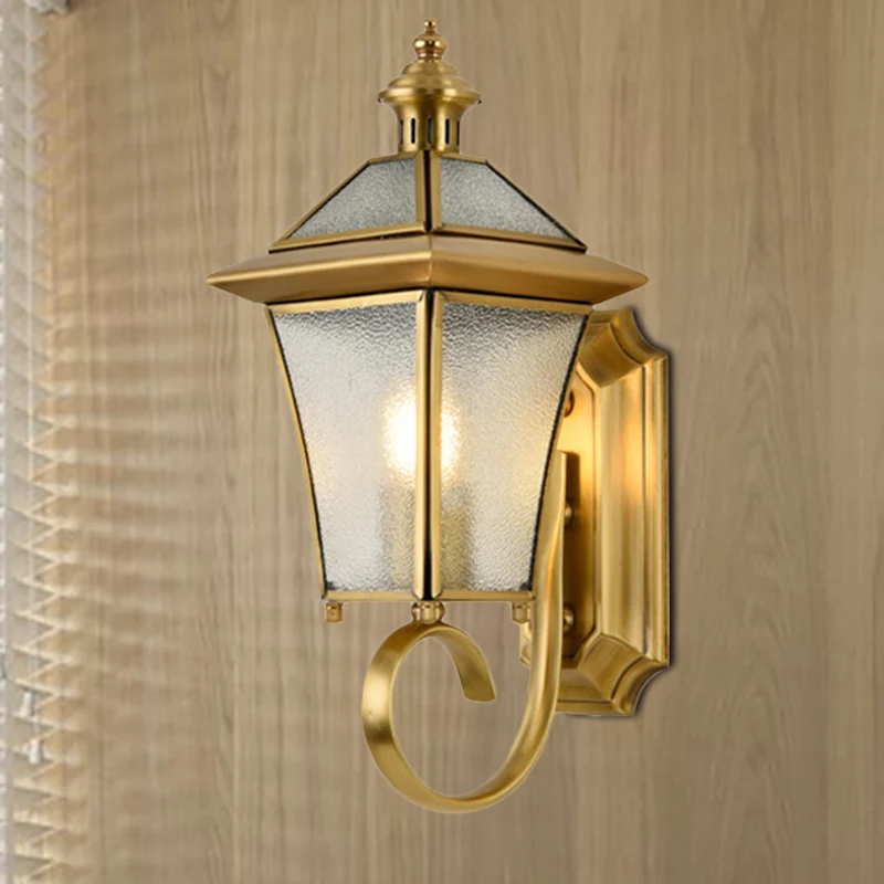 Vogelkooi Metalen Wandkandelaar Traditioneel 1 Lamp 14 "/15" H Messing Foyer Wandmontage Lichtarmatuur Clearhalo