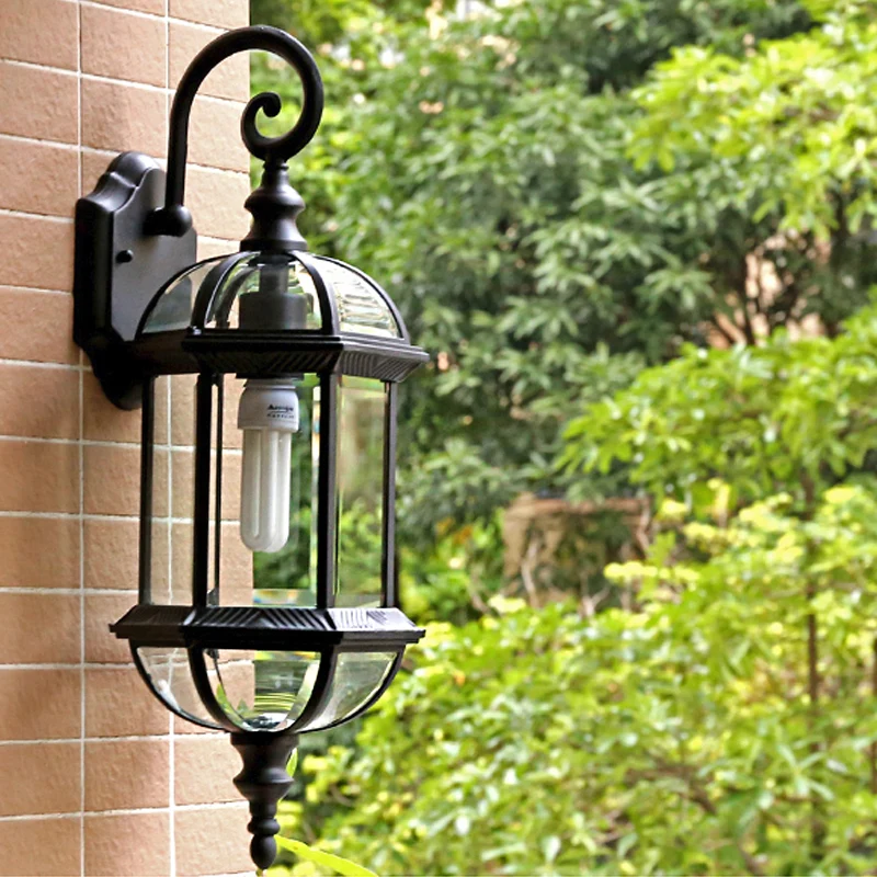 Vogelkooi Schaduw Helder Glazen Wandverlichting Rustieke 1 Lamp Binnenplaats Wandlamp Clearhalo