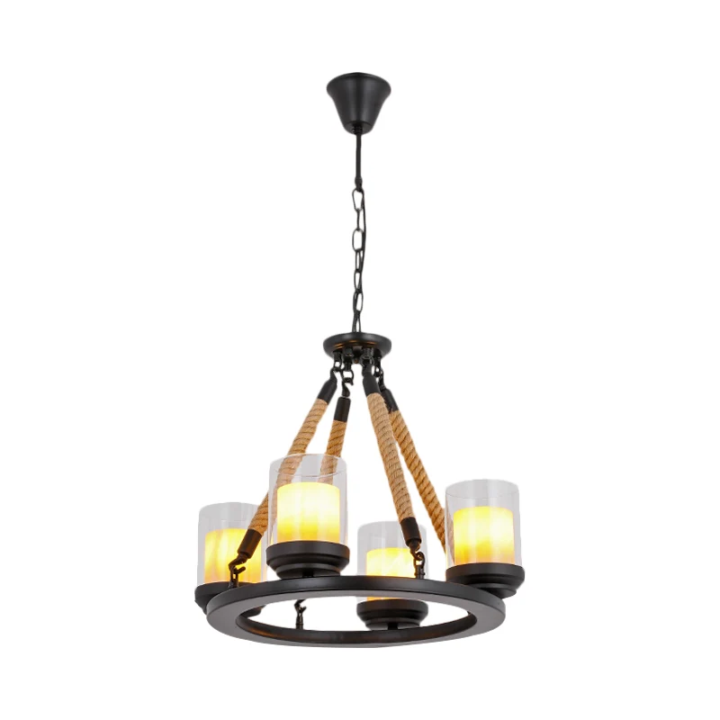Wagon Wheel metalen kroonluchter licht rustieke stijl 6/8/10 lampen eetkamer hanglamp zwart Clearhalo