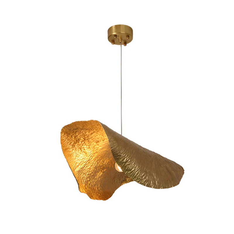 Withered Leaf Parlor hanglamp metaal 1 lamp postmoderne hanglamp messing Clearhalo