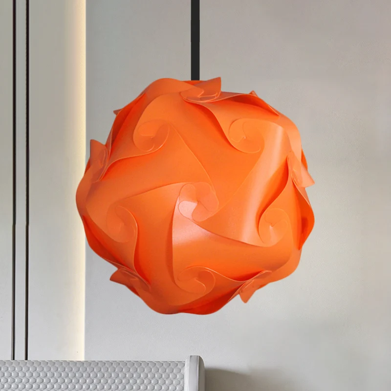 Wit/Rood/Roze Globe Hanglamp Eigentijds 1-lichts Acryl Plafond Hanglamp, 8"/9"/10" Clearhalo