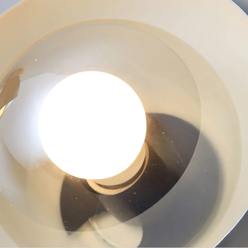 Wit/Roze/Geel/Koffie Inbouw Plafondlamp met Schaduw Modern Metaal en Glas 1 Kop Gang Plafondlamp Armatuur Clearhalo