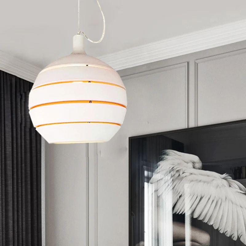 Witte Globe Drop hanglamp moderne 1 lichtmetalen hanglamp voor eetkamer Clearhalo