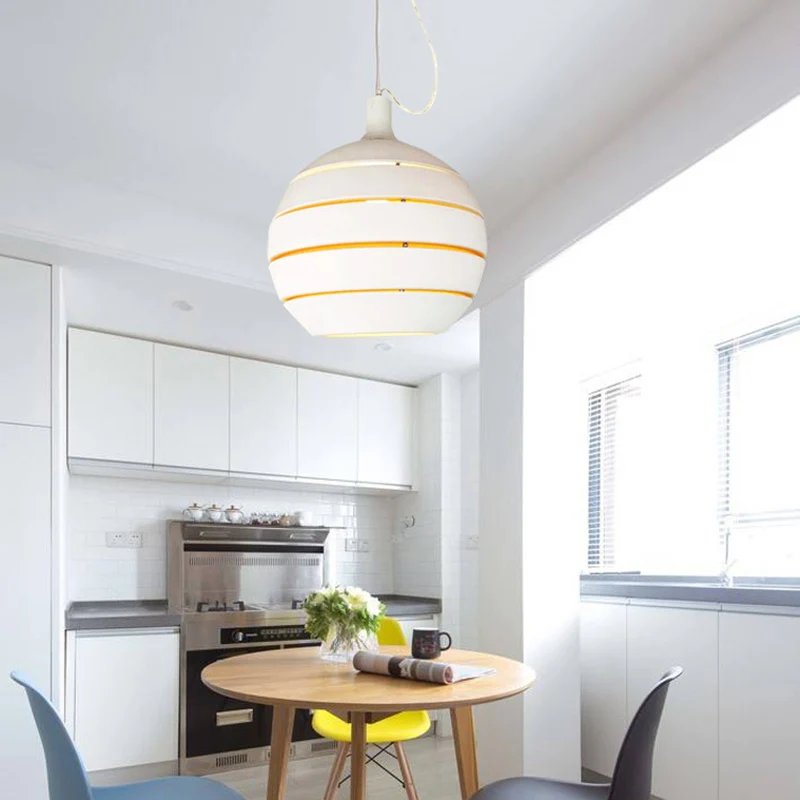 Witte Globe Drop hanglamp moderne 1 lichtmetalen hanglamp voor eetkamer Clearhalo