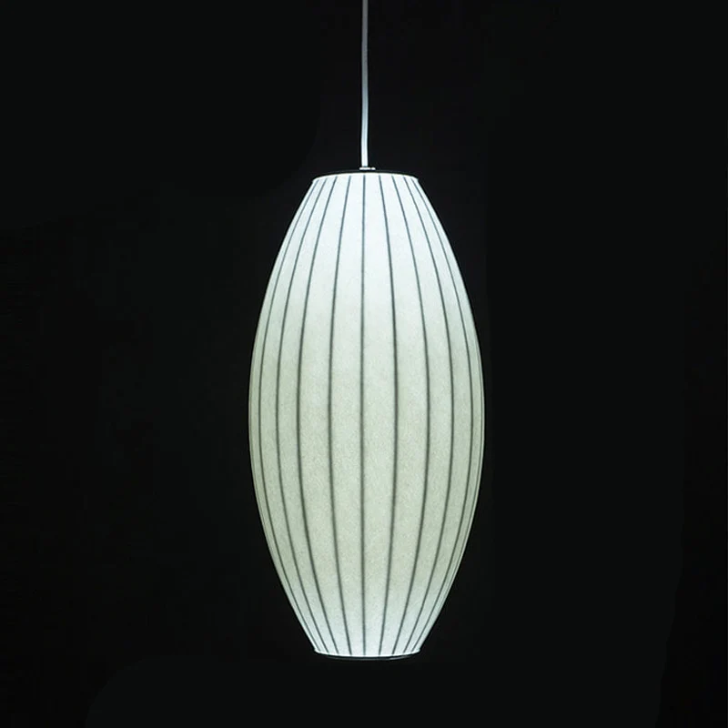 Witte Lantaarn Hanglamp Japanse Stijl Enkele Kunstzijde Hanglamp Clearhalo