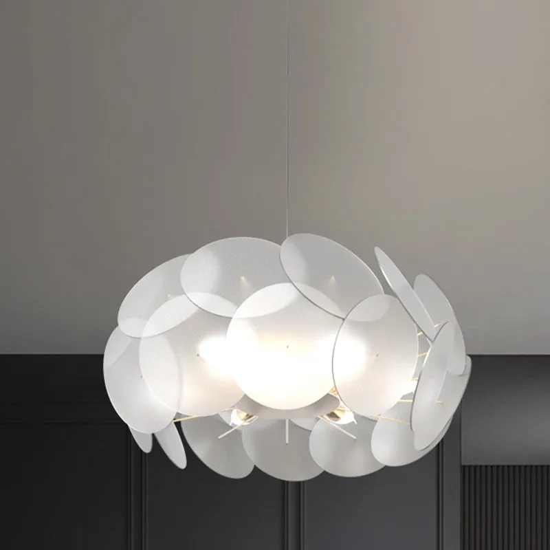 Wolkachtige acryl hanglampset Hedendaagse LED witte plafondhanglamp voor slaapkamer Clearhalo
