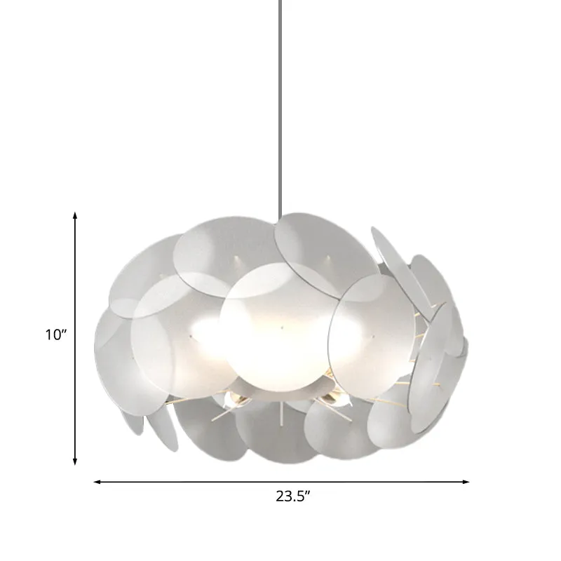 Wolkachtige acryl hanglampset Hedendaagse LED witte plafondhanglamp voor slaapkamer Clearhalo