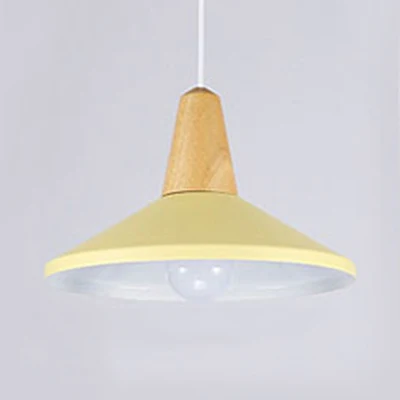 Woonkamer hanglamp aluminium 10/14 inch brede macaron hanglamp met enkele kop en verstelbaar snoer Clearhalo