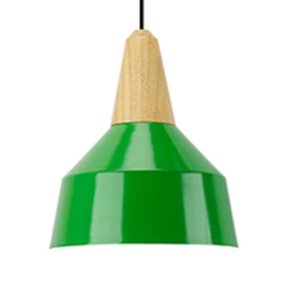 Woonkamer hanglamp aluminium 10/14 inch brede macaron hanglamp met enkele kop en verstelbaar snoer Clearhalo