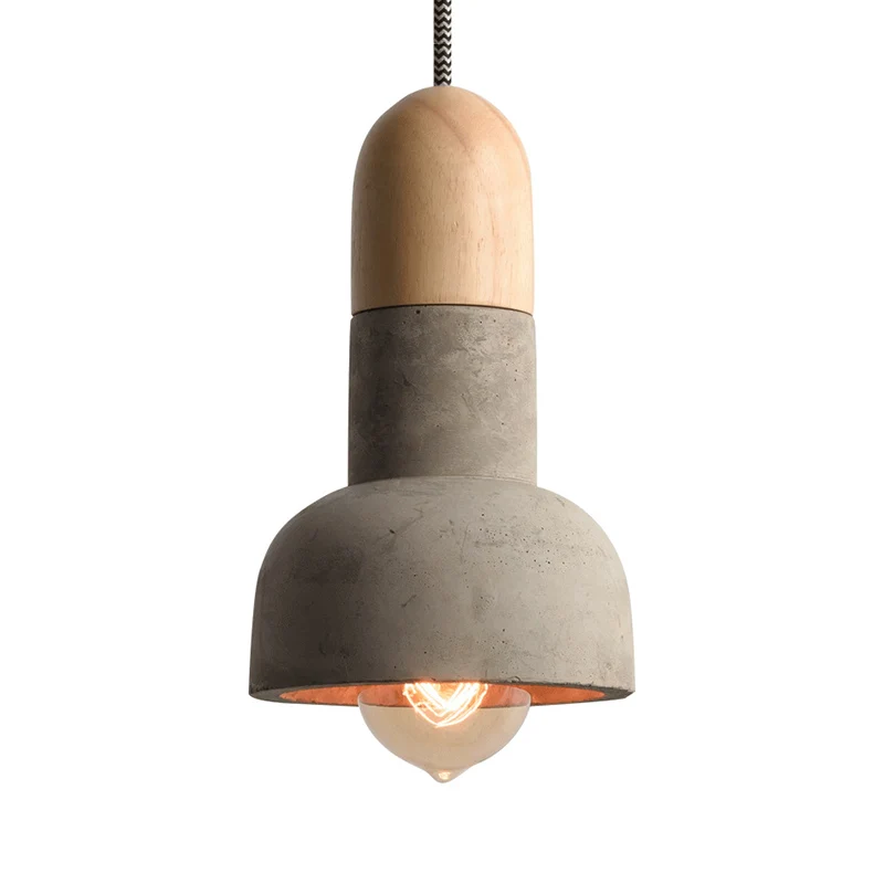 Zaklampvormige plafondlamp Minimalistisch cement 1 lamp Eetkamer hangende hanglamp Clearhalo