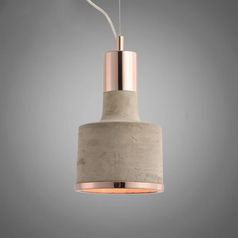 Zaklampvormige plafondlamp Minimalistisch cement 1 lamp Eetkamer hangende hanglamp Clearhalo