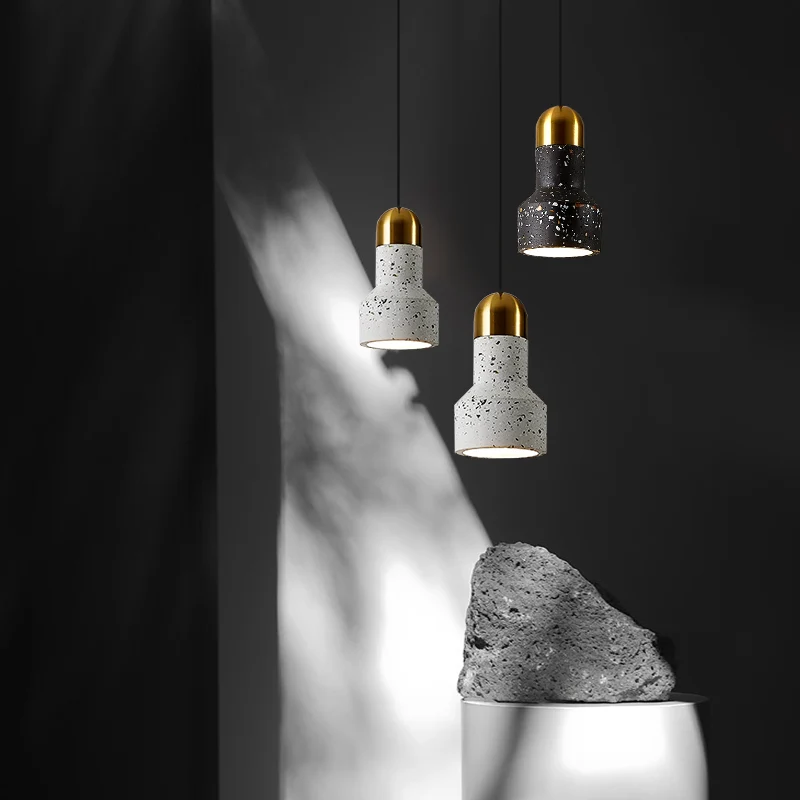 Zaklampvormige woonkamer downlighting Terrazzo 1 lamp Scandinavische plafondhanglamp Clearhalo