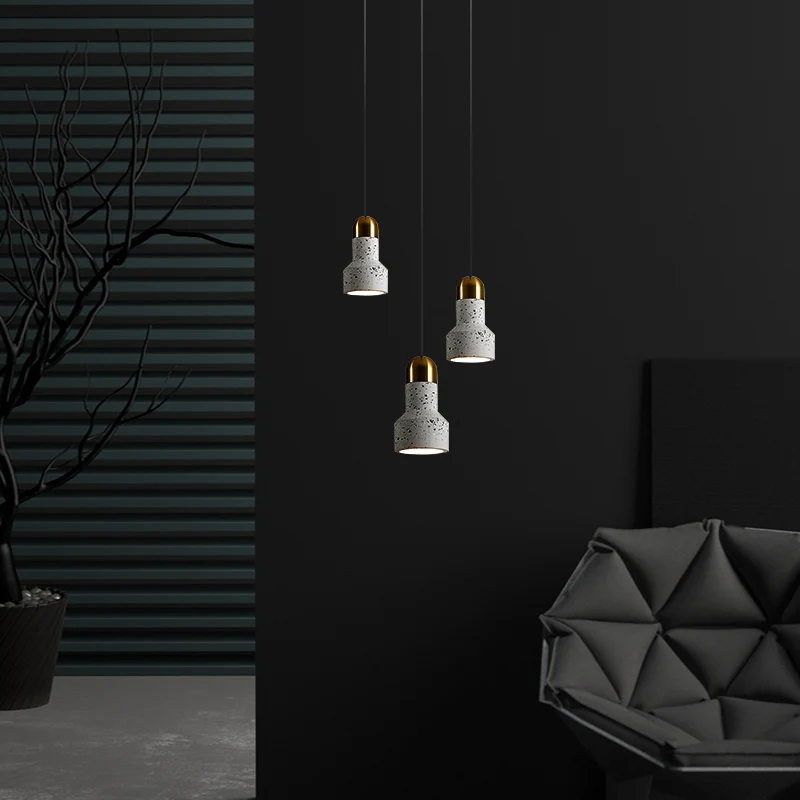 Zaklampvormige woonkamer downlighting Terrazzo 1 lamp Scandinavische plafondhanglamp Clearhalo