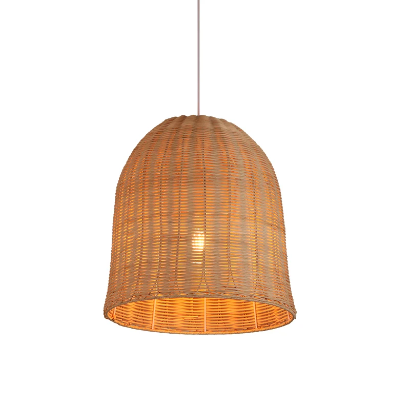 Zuidoost-Azië Handgemaakte hanglamp rotan hedendaagse hanglamp met één lamp hout Clearhalo