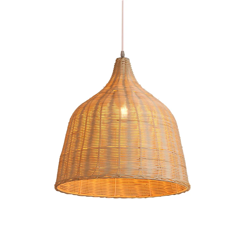Zuidoost-Azië Handgemaakte hanglamp rotan hedendaagse hanglamp met één lamp hout Clearhalo