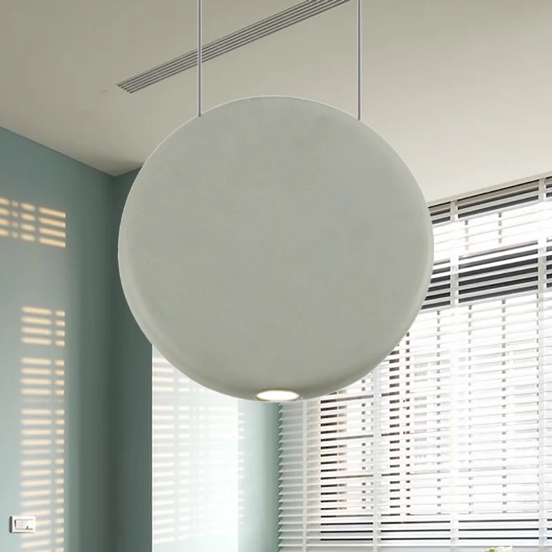 Zwart/Grijs/Groen Ronde Ophanging Hanglamp Nordic LED Hars Hanglamp Warm/Wit Licht, 6"/8.5/12"W Clearhalo