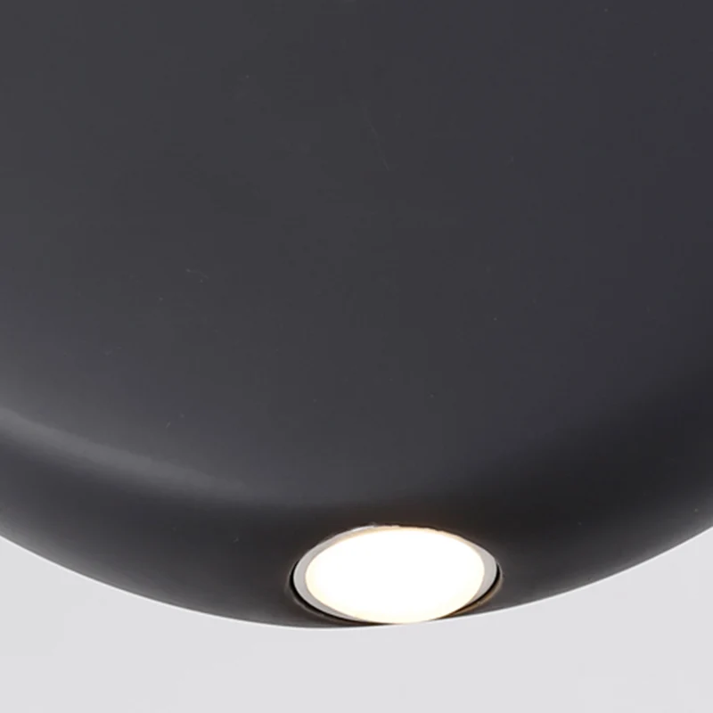 Zwart/Grijs/Groen Ronde Ophanging Hanglamp Nordic LED Hars Hanglamp Warm/Wit Licht, 6"/8.5/12"W Clearhalo