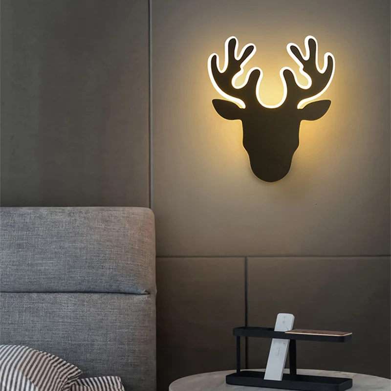 Zwart/wit gewei schanslamp Hedendaagse acryl LED-wandlamp Schans warm/wit licht Clearhalo