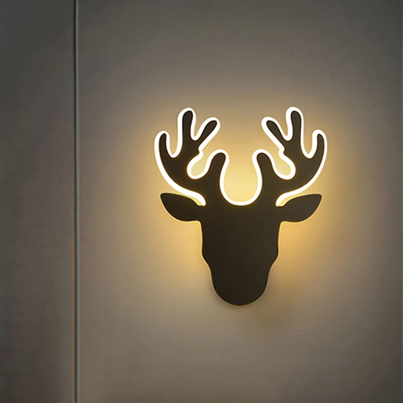 Zwart/wit gewei schanslamp Hedendaagse acryl LED-wandlamp Schans warm/wit licht Clearhalo