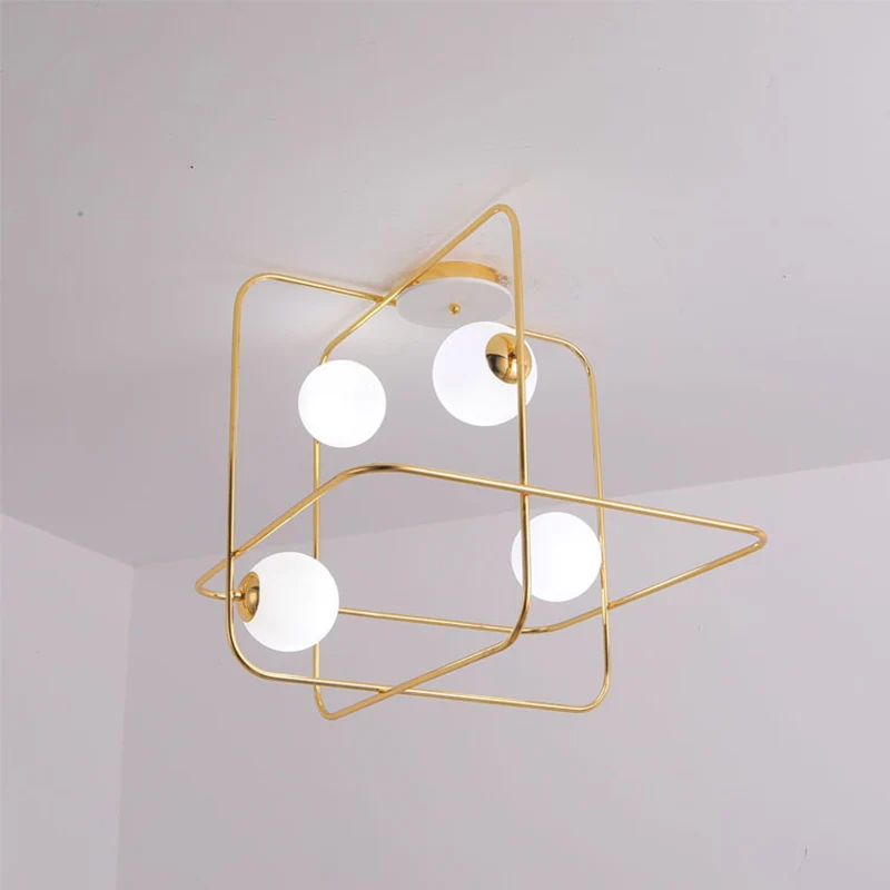 Zwart/Wit/Goud Traverse Inbouwlamp Eigentijds 4-kops matwit glazen plafondmontagearmatuur Clearhalo