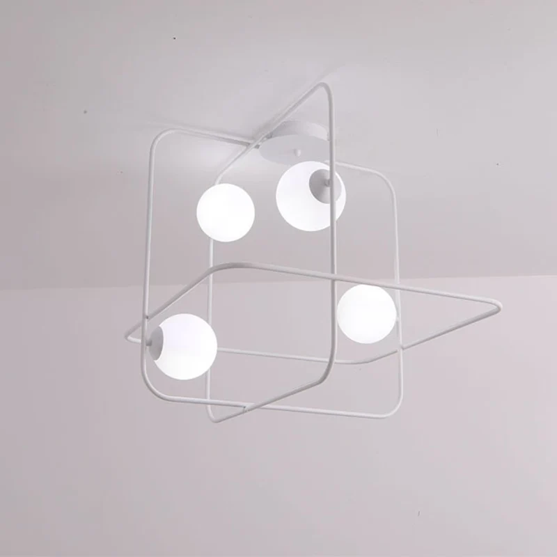 Zwart/Wit/Goud Traverse Inbouwlamp Eigentijds 4-kops matwit glazen plafondmontagearmatuur Clearhalo