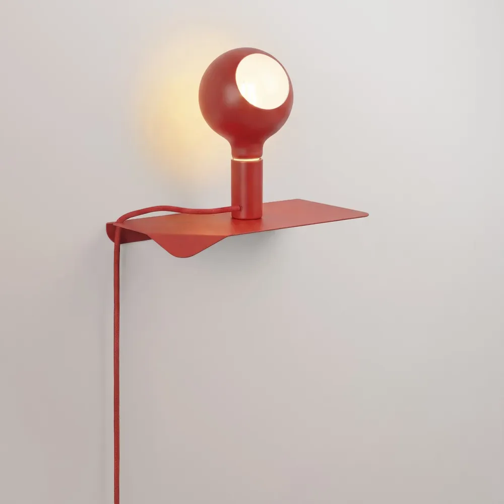 Combo Camo - Lamp met plank - Rood