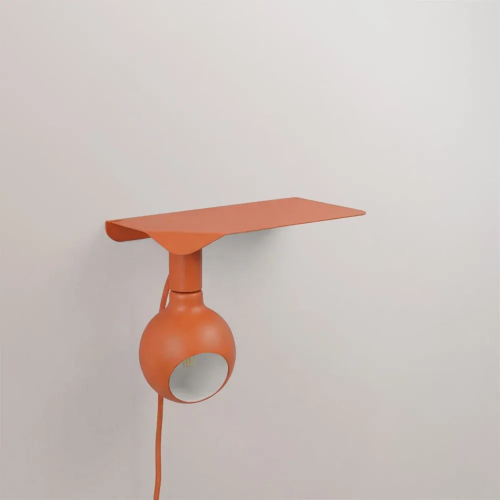 Combo Camo - Lamp met plank en UK Stekker - Oranje