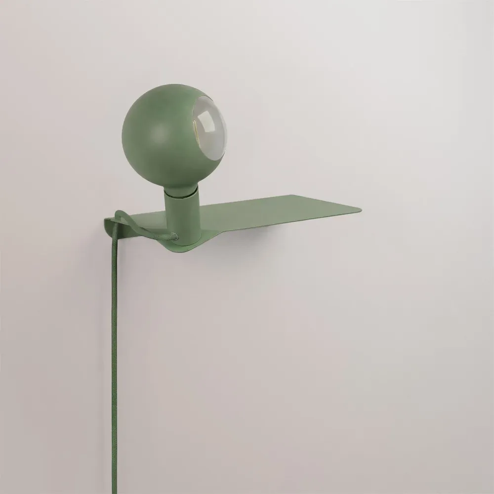 Combo Camo - Lamp met plank en UK-stekker - Groen
