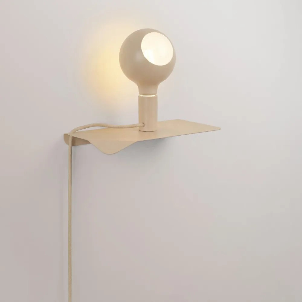 Combo Camo - Lamp met plank en UK-stekker - Panna