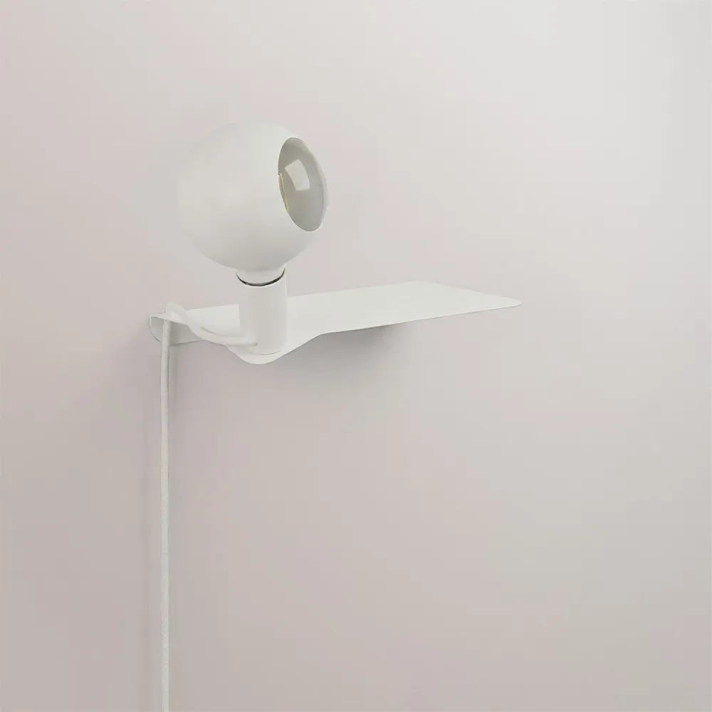 Combo Camo - Lamp met plank - Wit