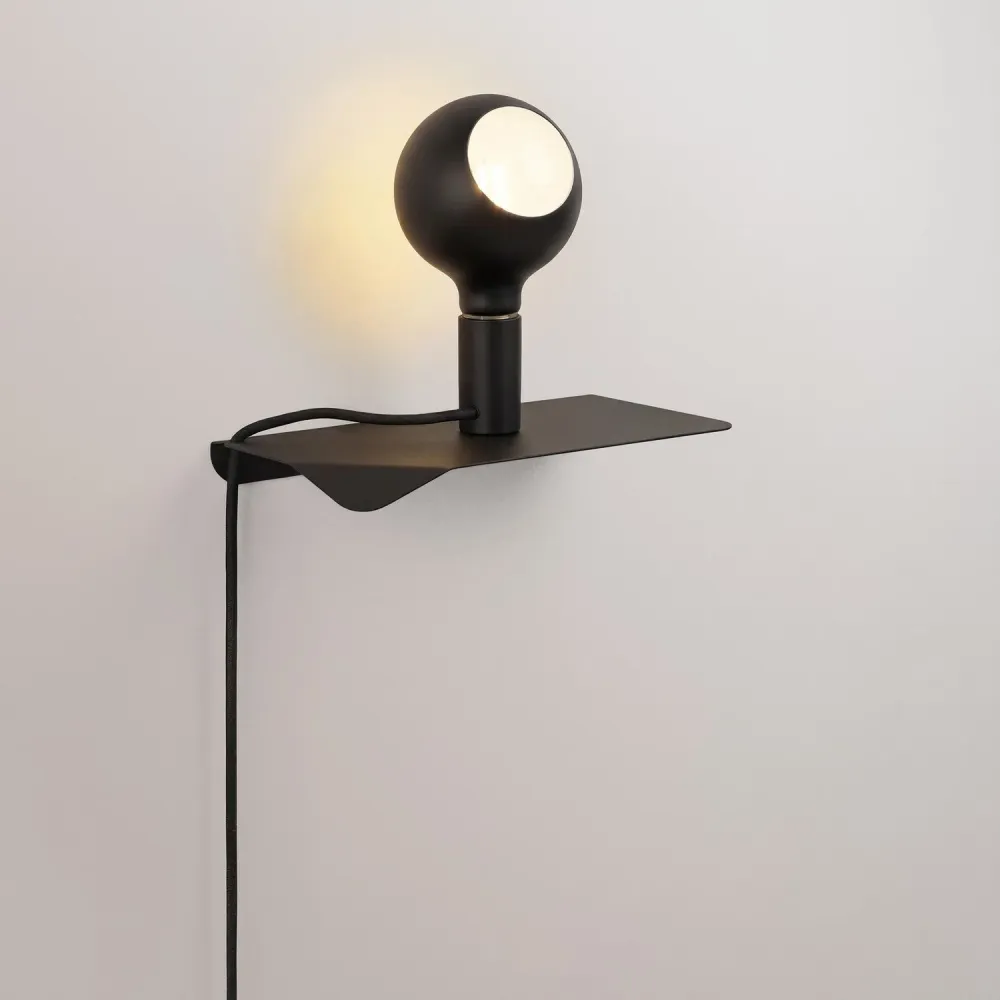 Combo Camo - Lamp met plank - Zwart