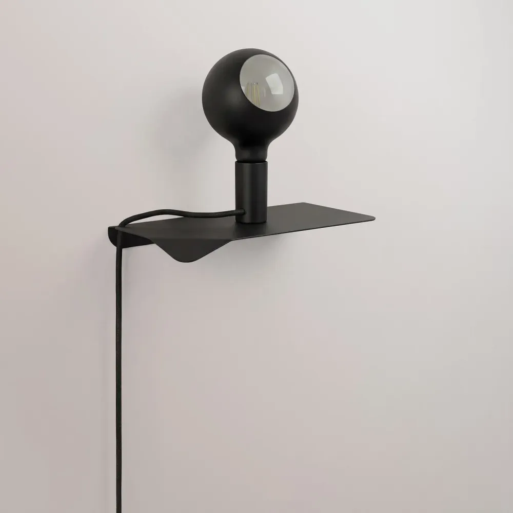 Combo Camo - Lamp met plank - Zwart