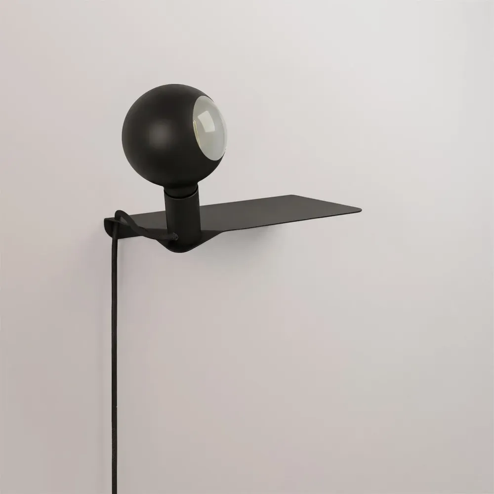 Combo Camo - Lamp met plank - Zwart