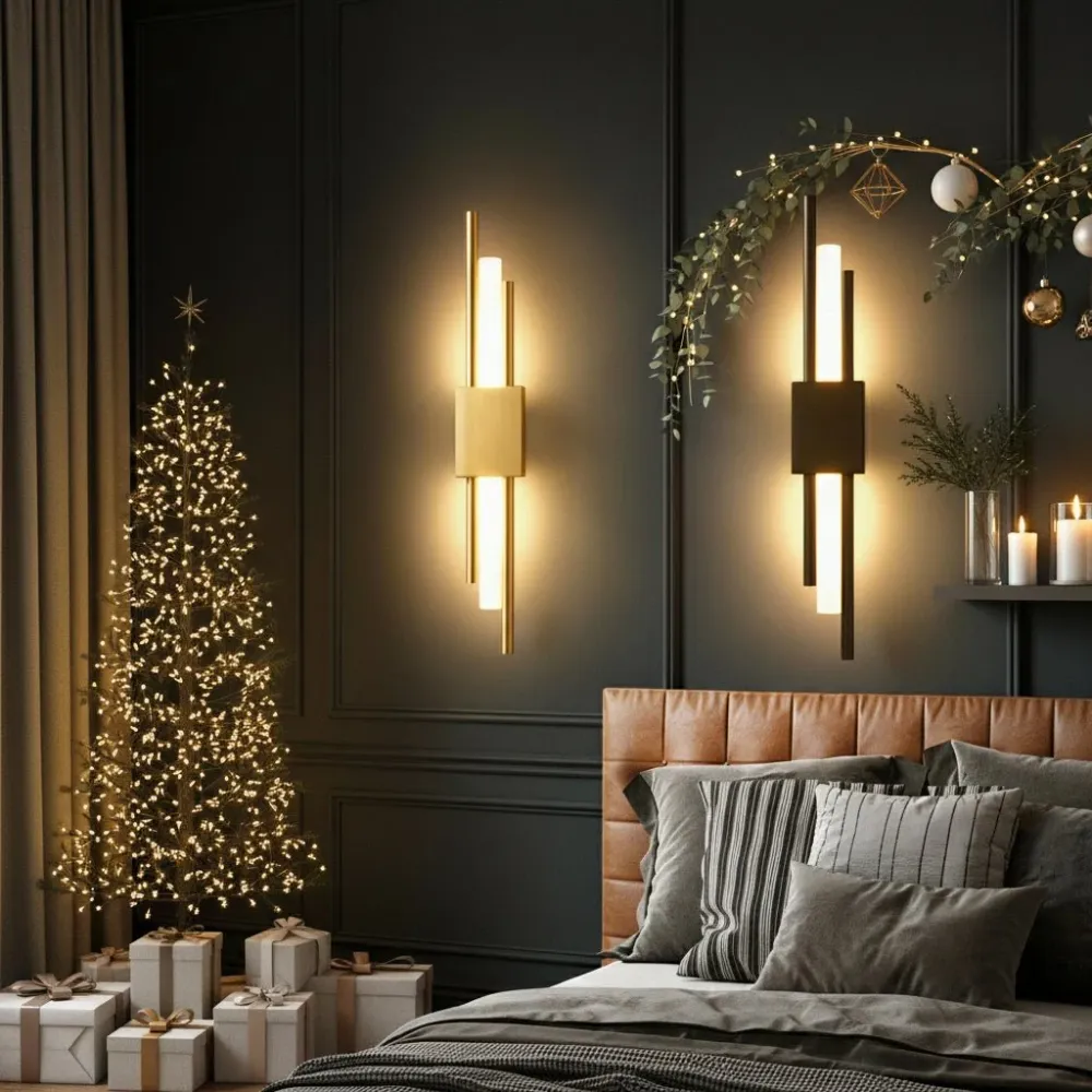 COPERLINE – Moderne LED-wandlamp van metaal & acryl met 3 lichtkleuren Cozey Maison