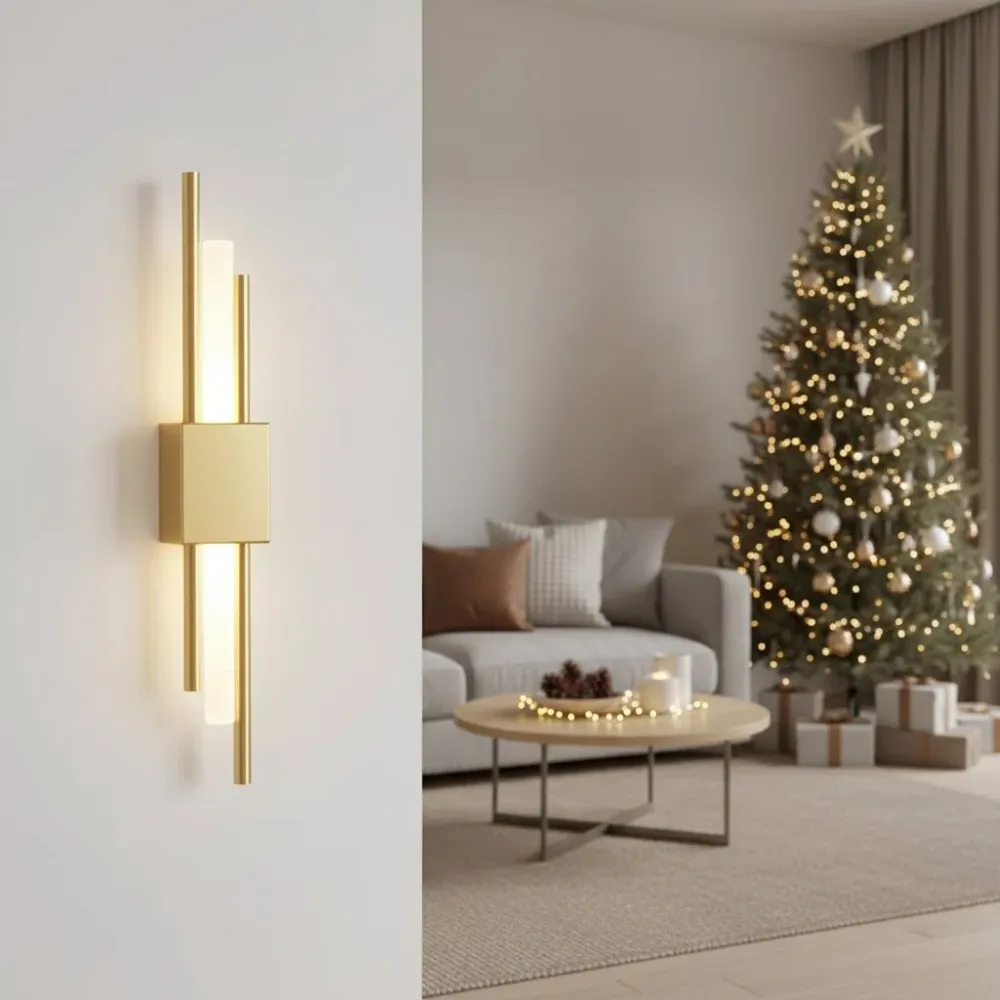 COPERLINE – Moderne LED-wandlamp van metaal & acryl met 3 lichtkleuren Cozey Maison